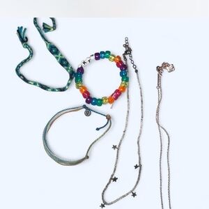 Colorful Beaded Bracelet and Necklace Set